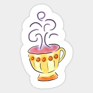 Hazy Tea Cup Sticker